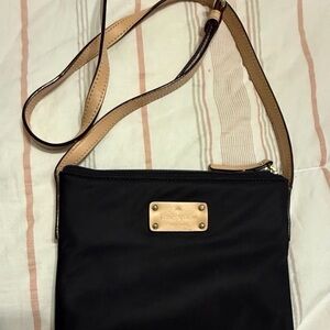 Kate Spade Black and Tan Crossbody Bag